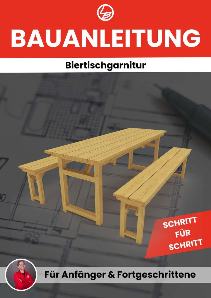 Biertischgarnitur (Bauanleitung)