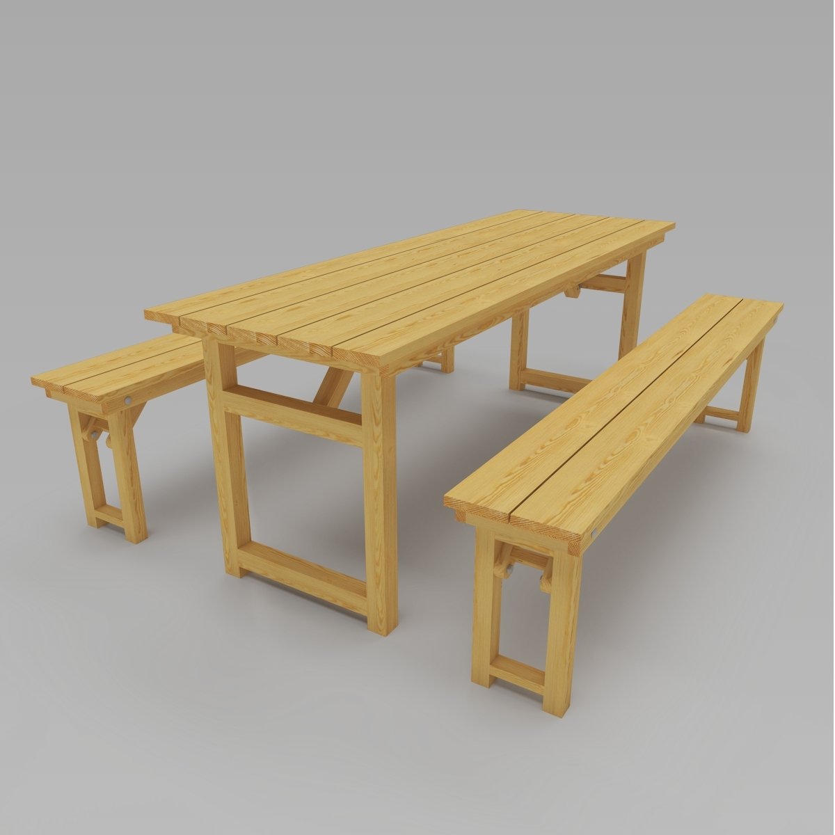 Biertischgarnitur (Bauanleitung)