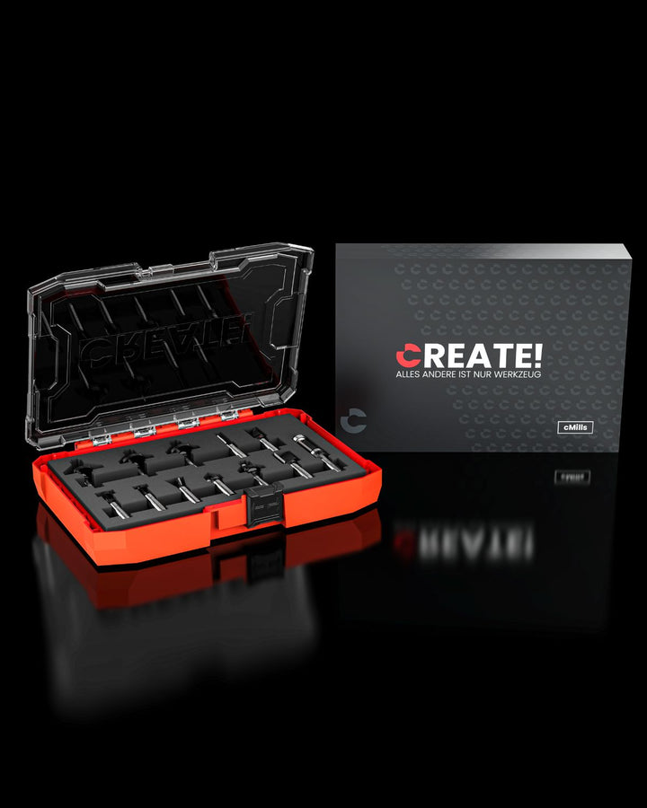 cMill - 12-teiliges Fräserset