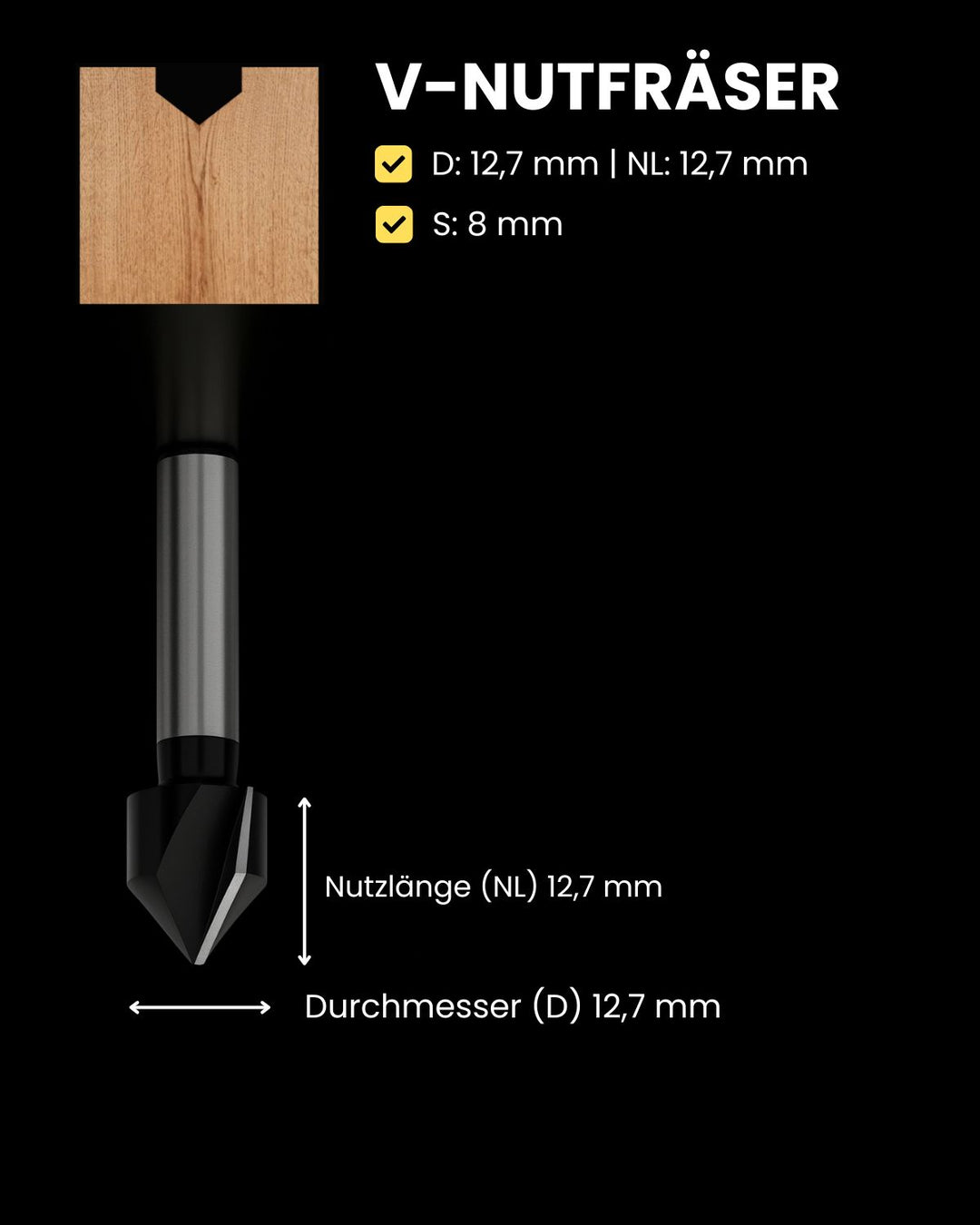 cMill - 12-teiliges Fräserset