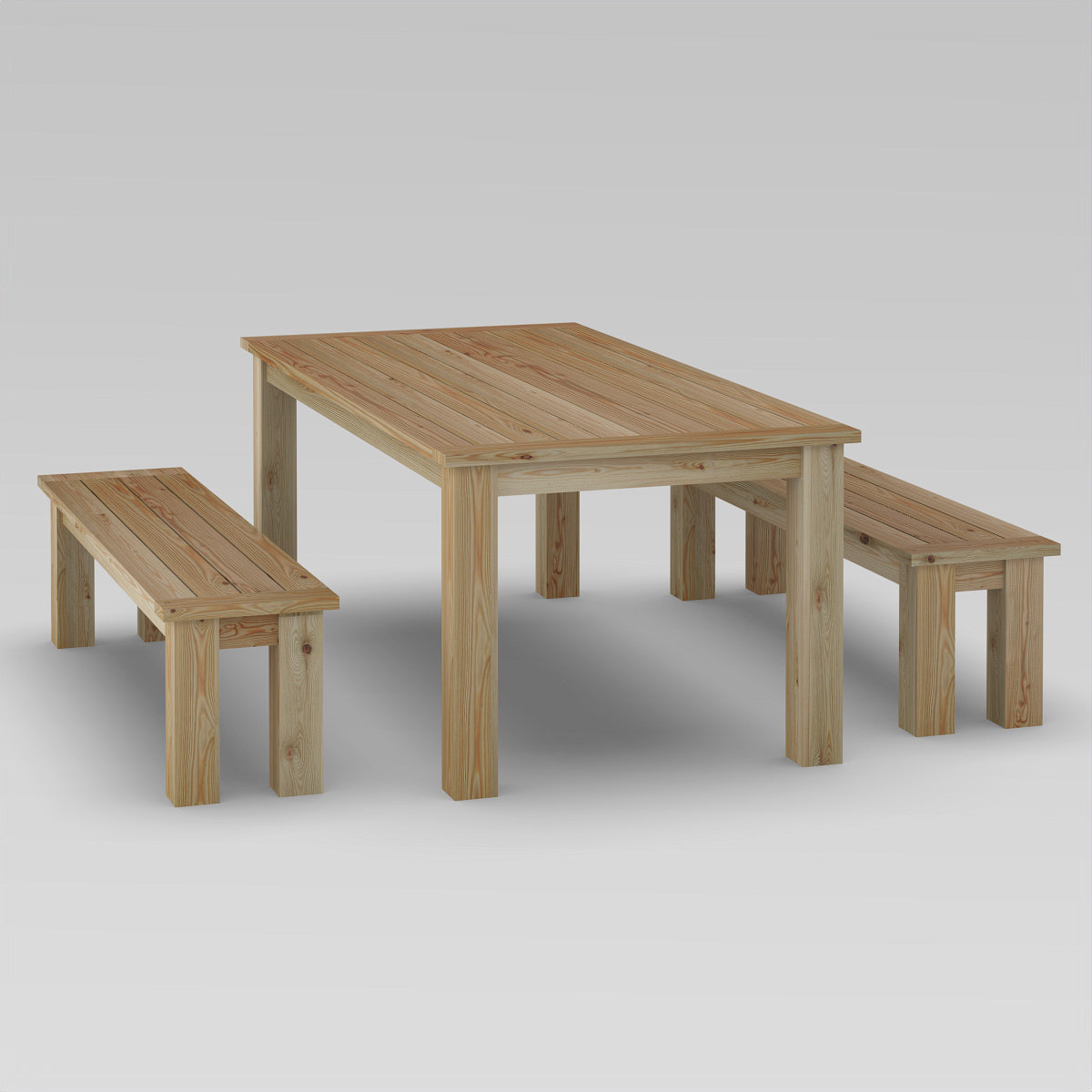 Gartentisch mit Bank (Bauanleitung)