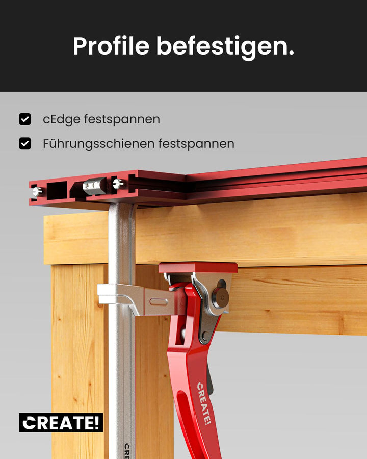 cFix-Click - Hebelzwinge 2er-Set (T-Nut Zwinge)