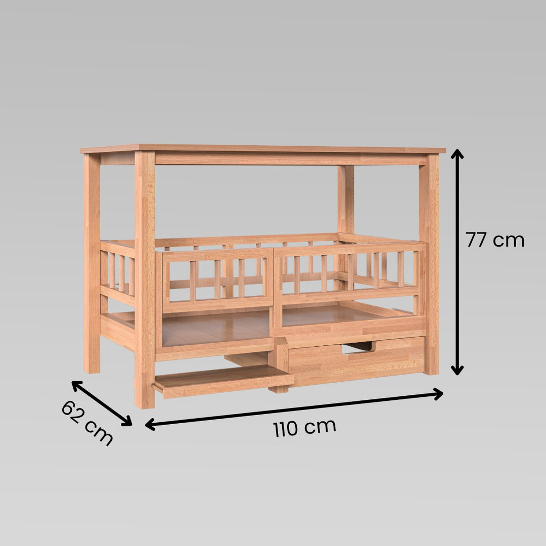Indoor Hundebett - offen (Bauanleitung)
