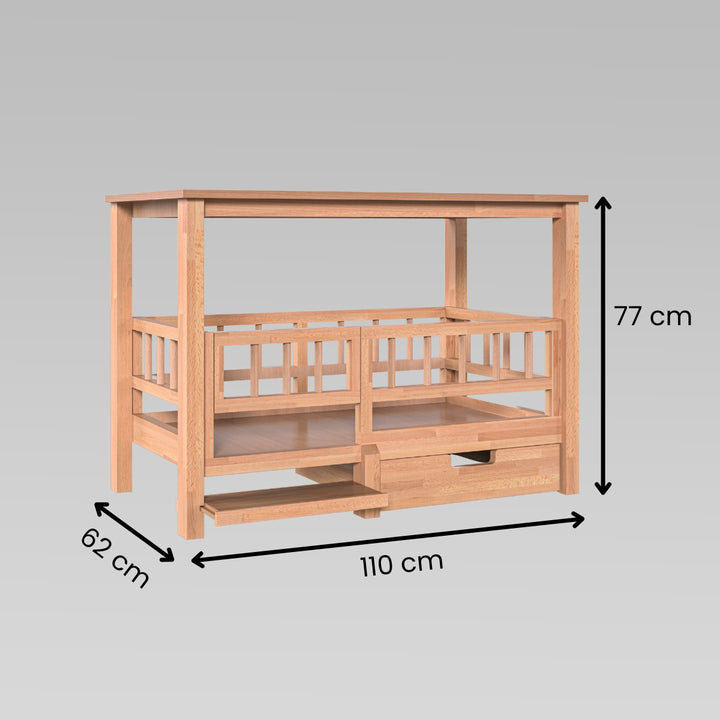 Indoor Hundebett - offen (Bauanleitung)