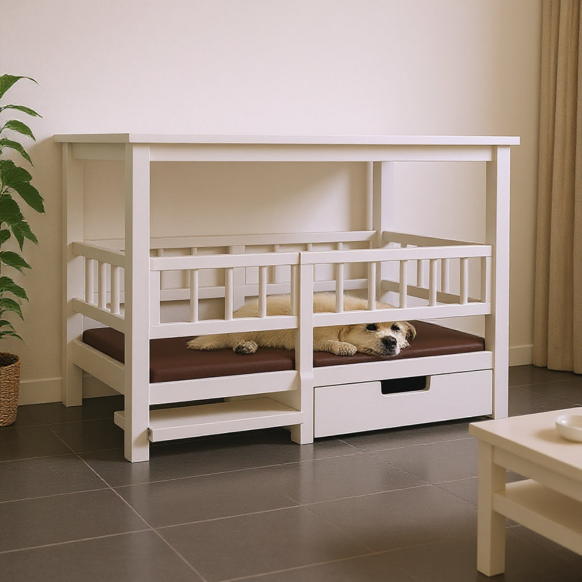 Indoor Hundebett - offen (Bauanleitung)