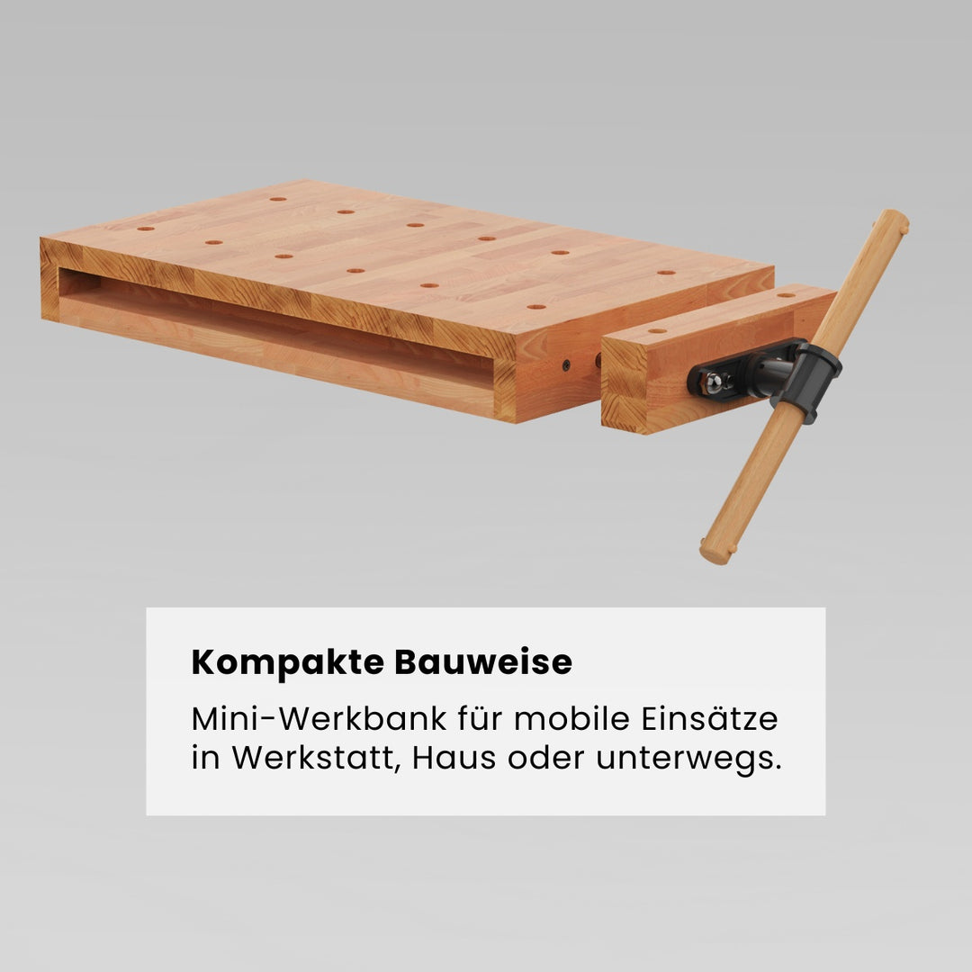 Mini Werkbank mit Vorderzange (Bauanleitung)