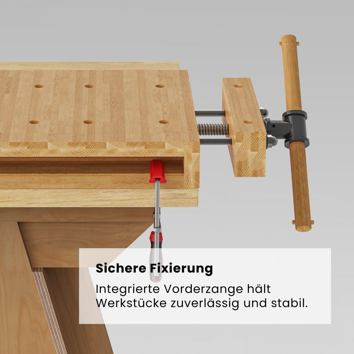 Mini Werkbank mit Vorderzange (Bauanleitung)