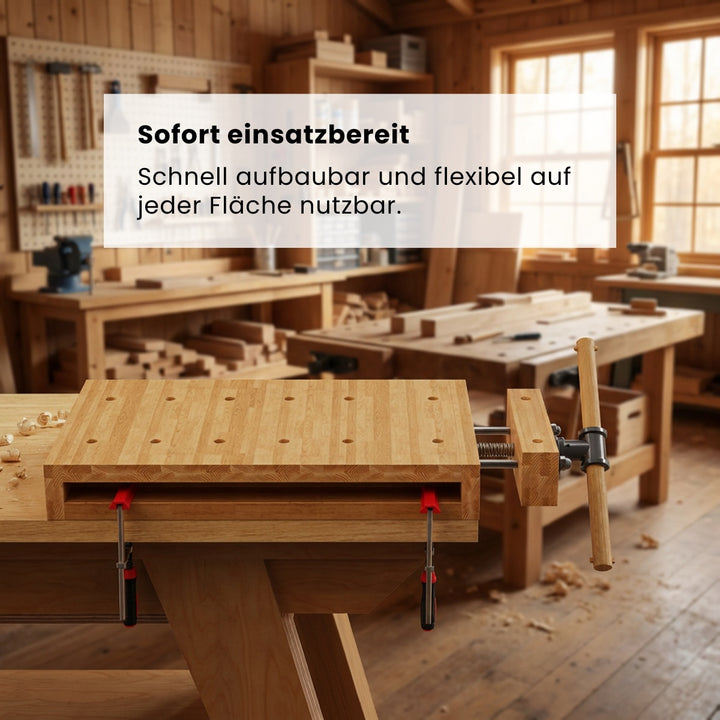 Mini Werkbank mit Vorderzange (Bauanleitung)