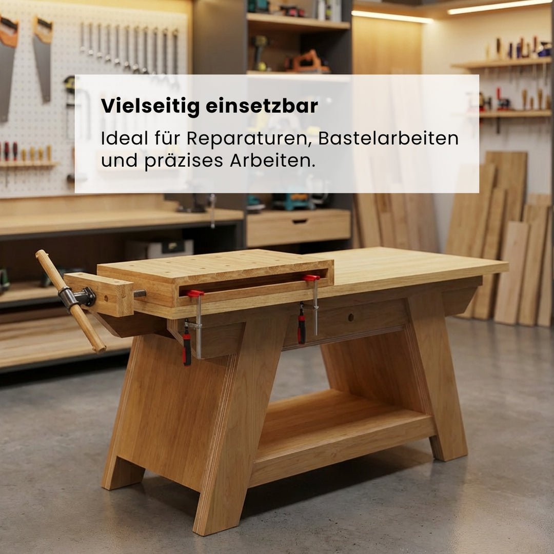 Mini Werkbank mit Vorderzange (Bauanleitung)