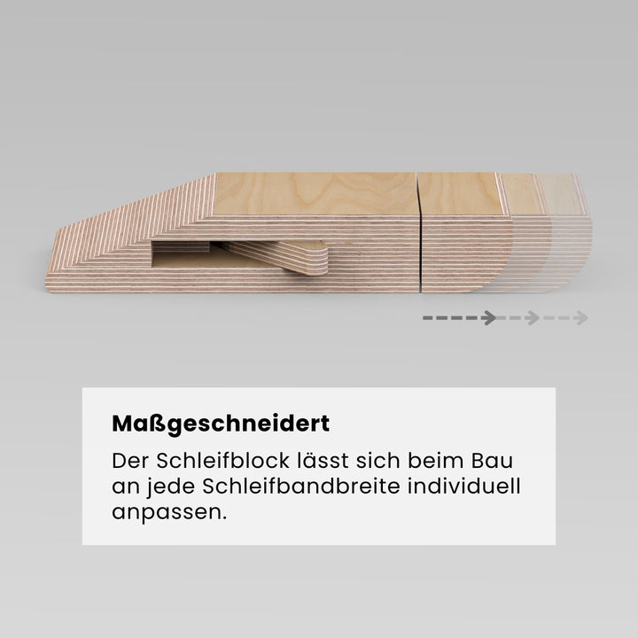 Schleifblock für Schleifbänder (Bauanleitung)