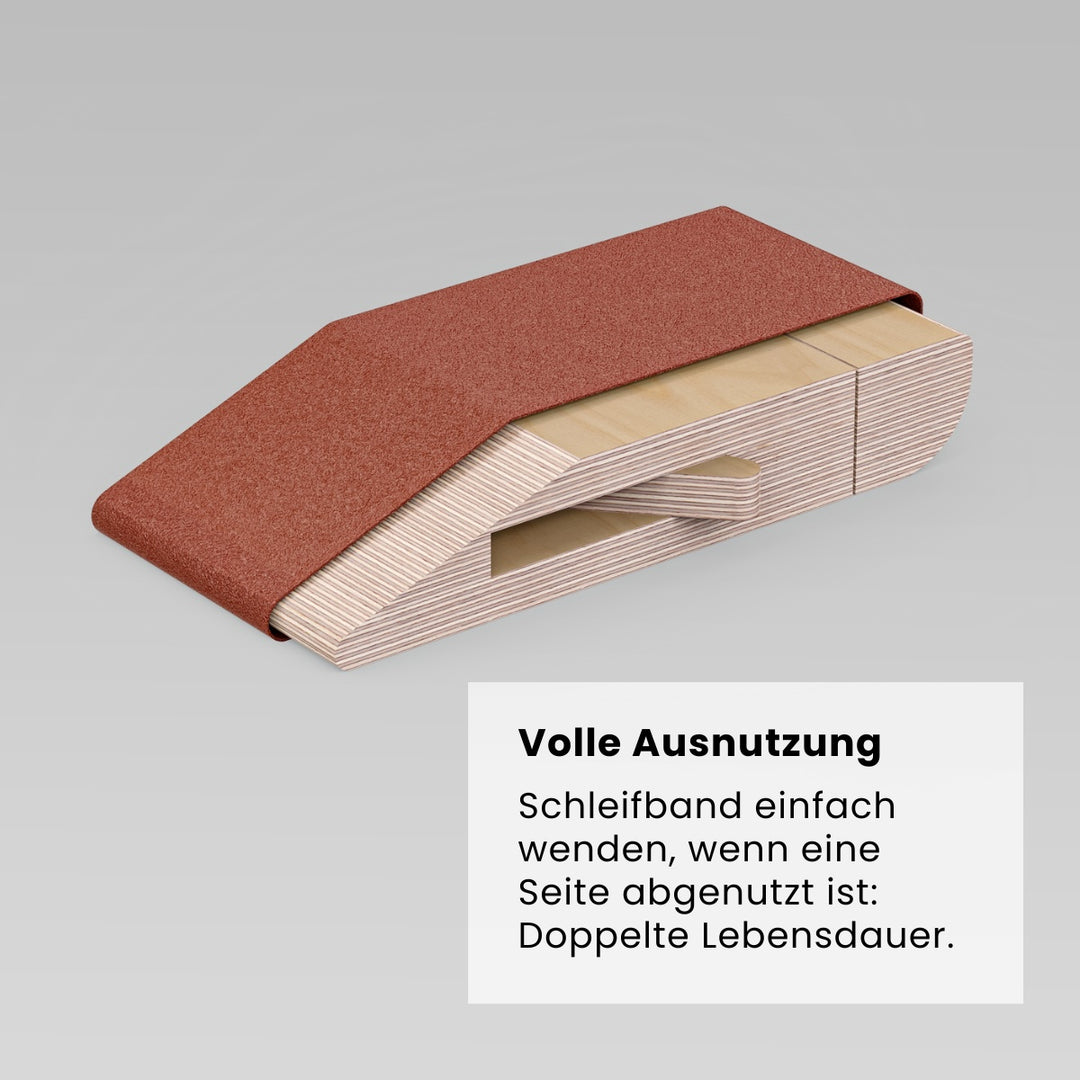 Schleifblock für Schleifbänder (Bauanleitung)