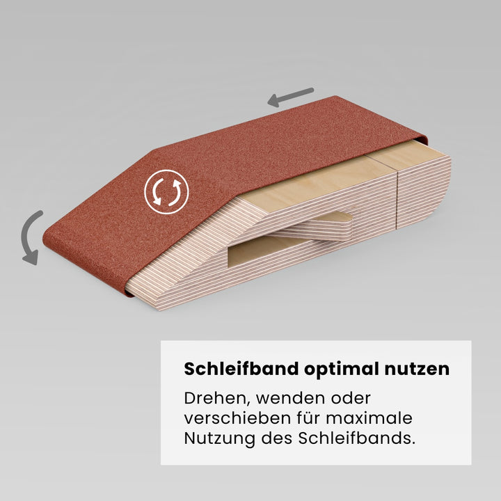 Schleifblock für Schleifbänder (Bauanleitung)