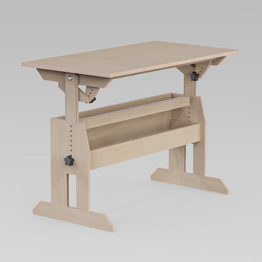 Höhenverstellbarer Schreibtisch (Bauanleitung)