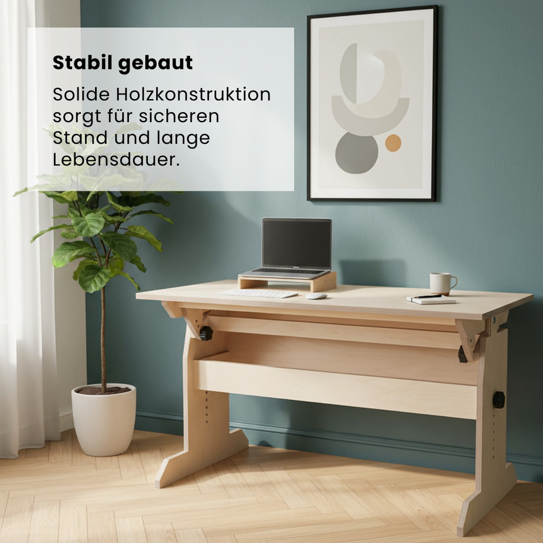 Höhenverstellbarer Schreibtisch (Bauanleitung)