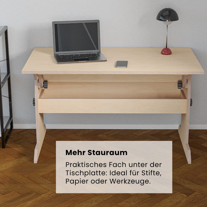 Höhenverstellbarer Schreibtisch (Bauanleitung)