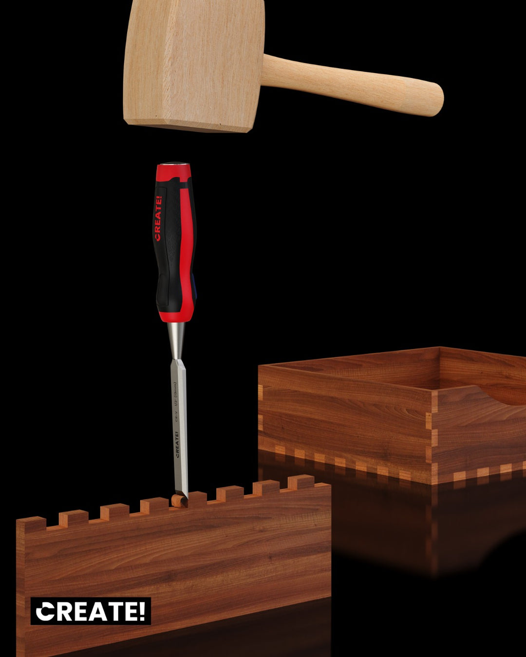 cChisel - Stemmeisen Set - Stechbeitel