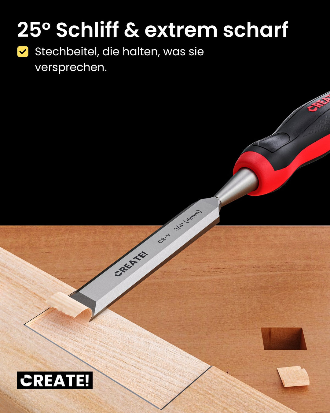 cChisel - Stemmeisen Set - Stechbeitel