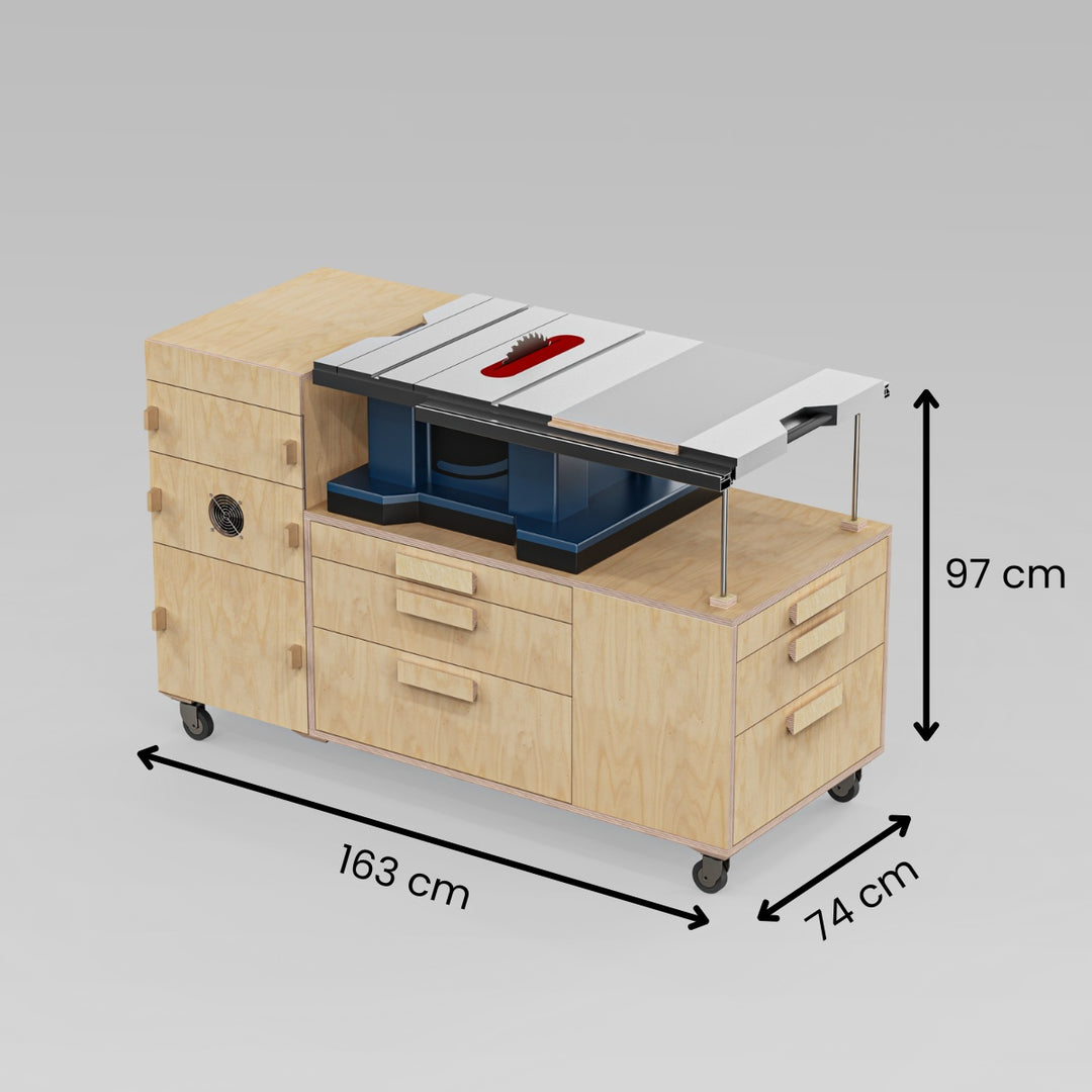 Tischkreissägen Unterschrank 2.0 (Bauanleitung)