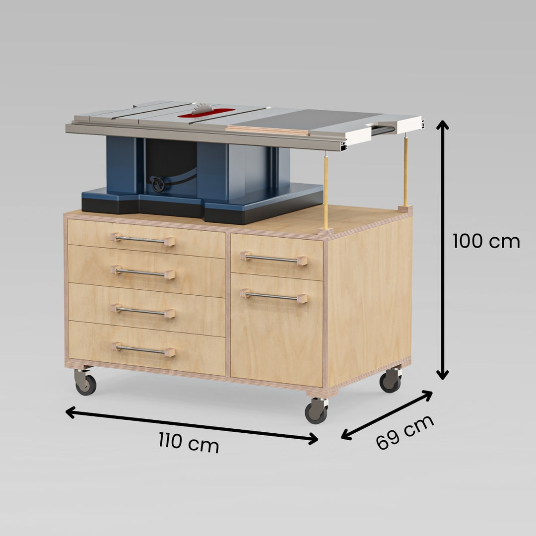 Tischkreissägen-Unterschrank "Classic"  (Bauanleitung)