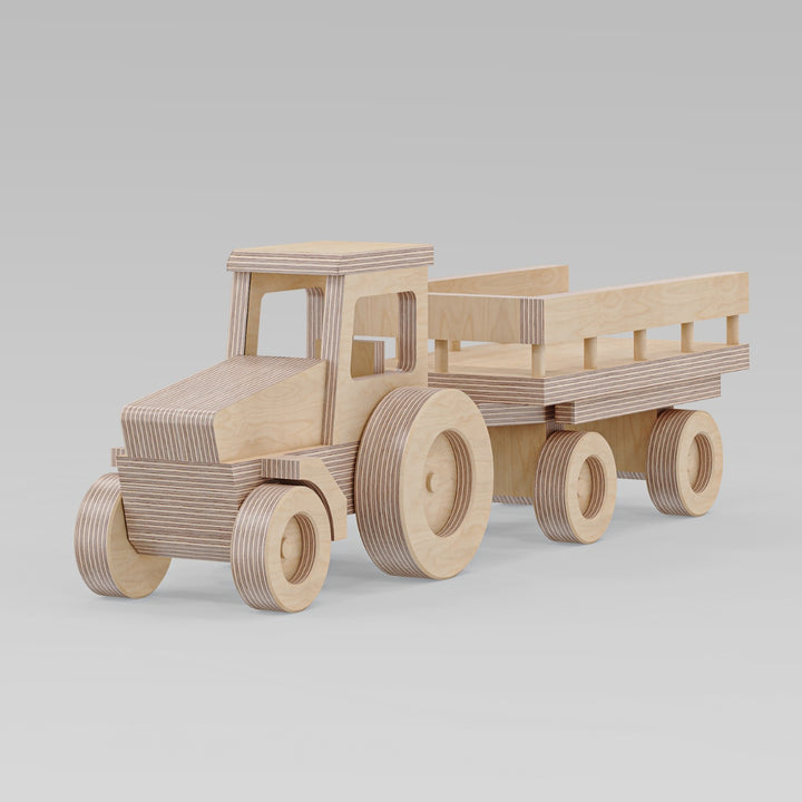 Traktor mit Anhänger (Bauanleitung)