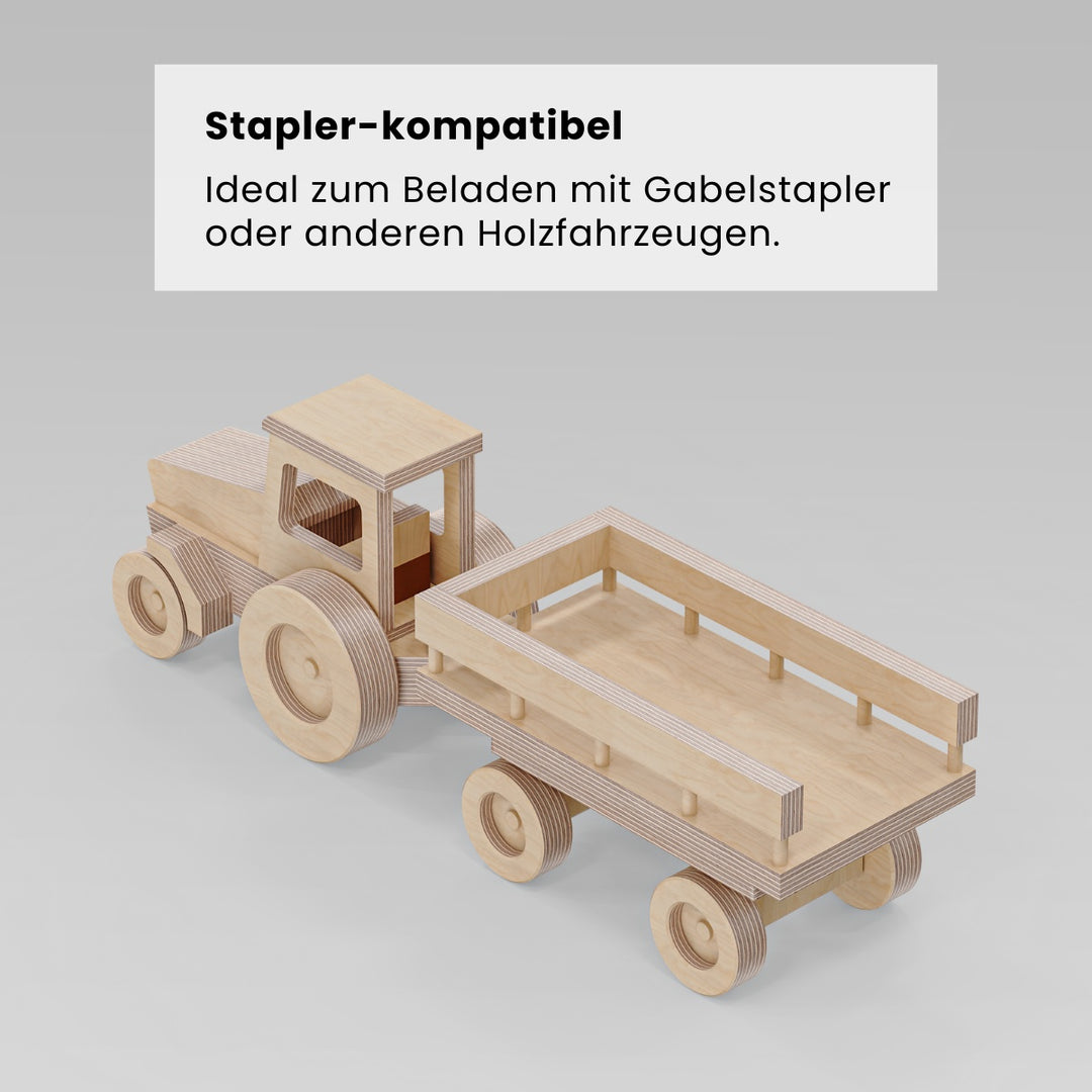 Traktor mit Anhänger (Bauanleitung)