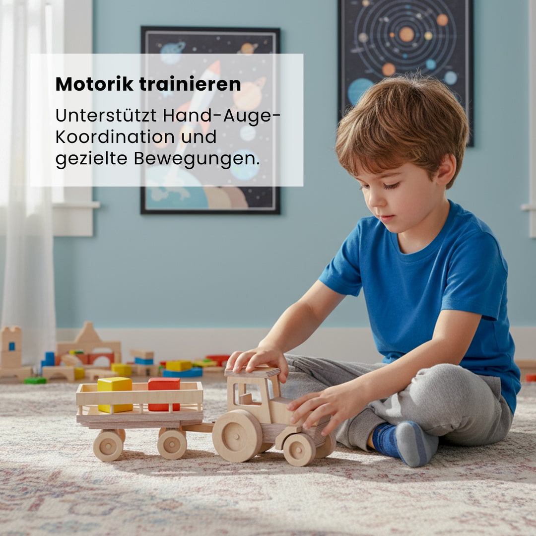 Traktor mit Anhänger (Bauanleitung)