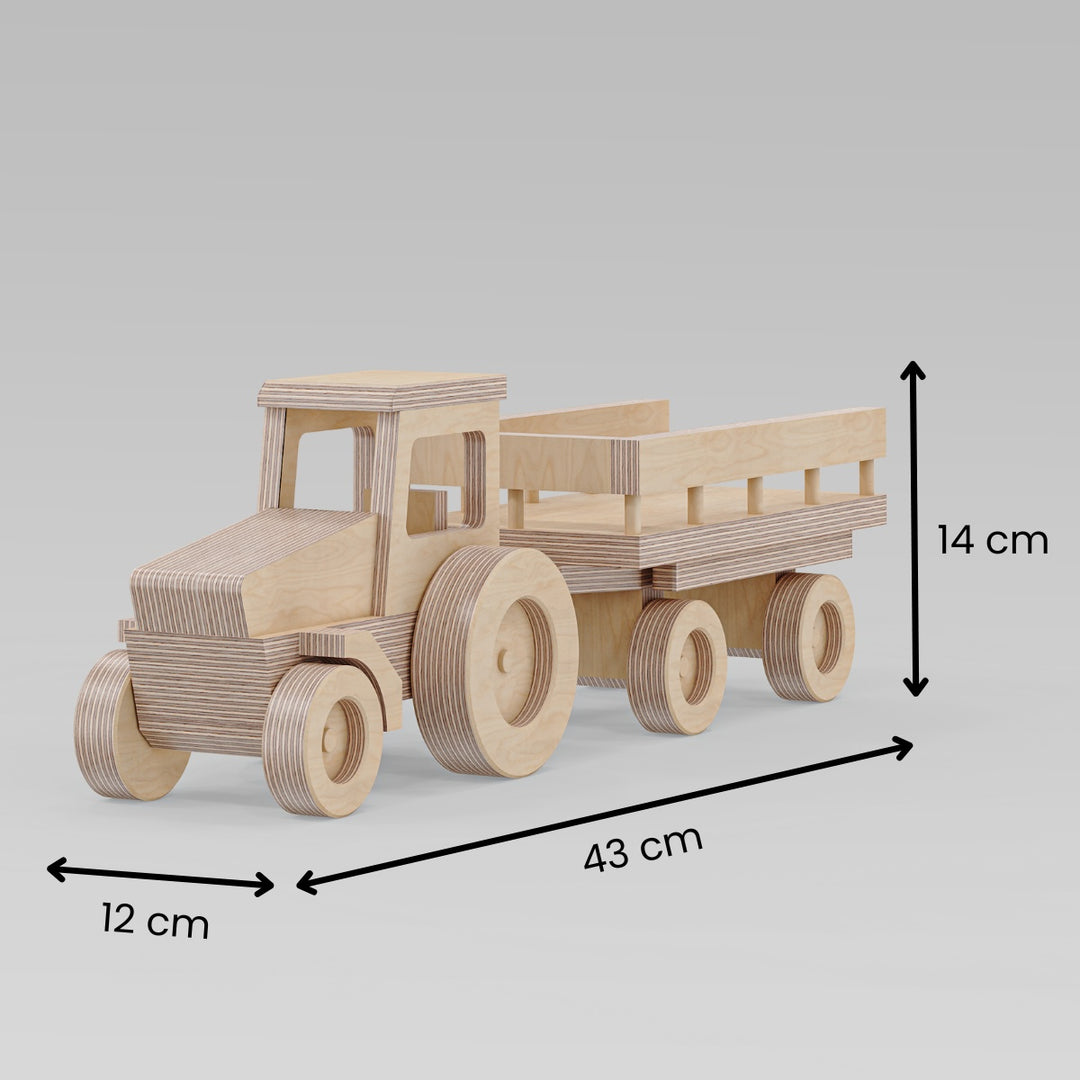 Traktor mit Anhänger (Bauanleitung)