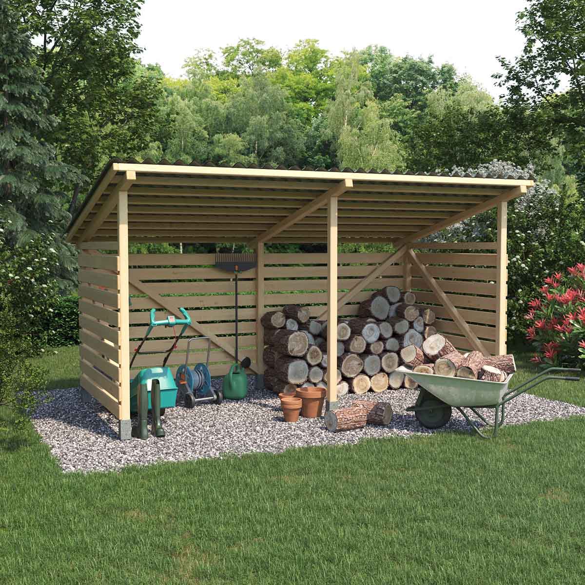 Unterstellschuppen (Bauanleitung)