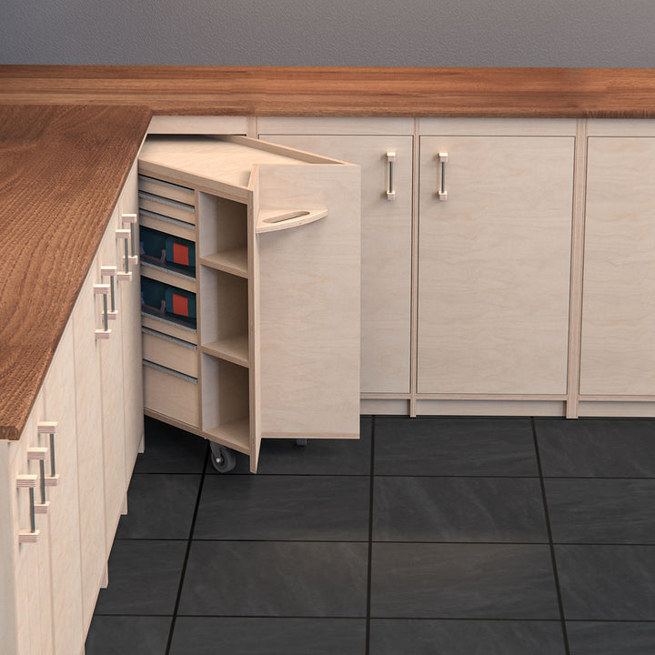 WmS - Eckschrank mit Werkzeugwagen (Bauanleitung)