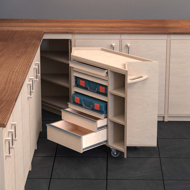 WmS - Eckschrank mit Werkzeugwagen (Bauanleitung)