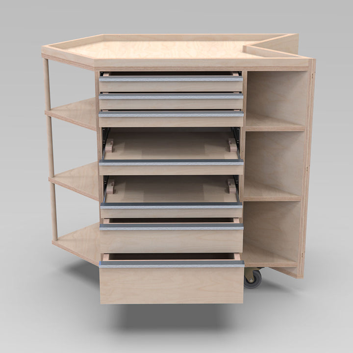 WmS - Eckschrank mit Werkzeugwagen (Bauanleitung)