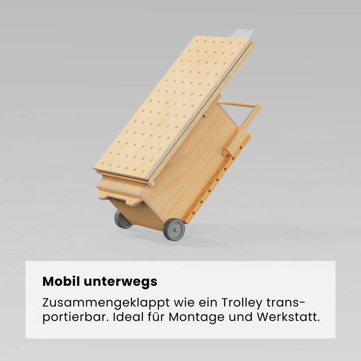 Werkzeugwagen mit Multifunktionstisch (Bauanleitung)