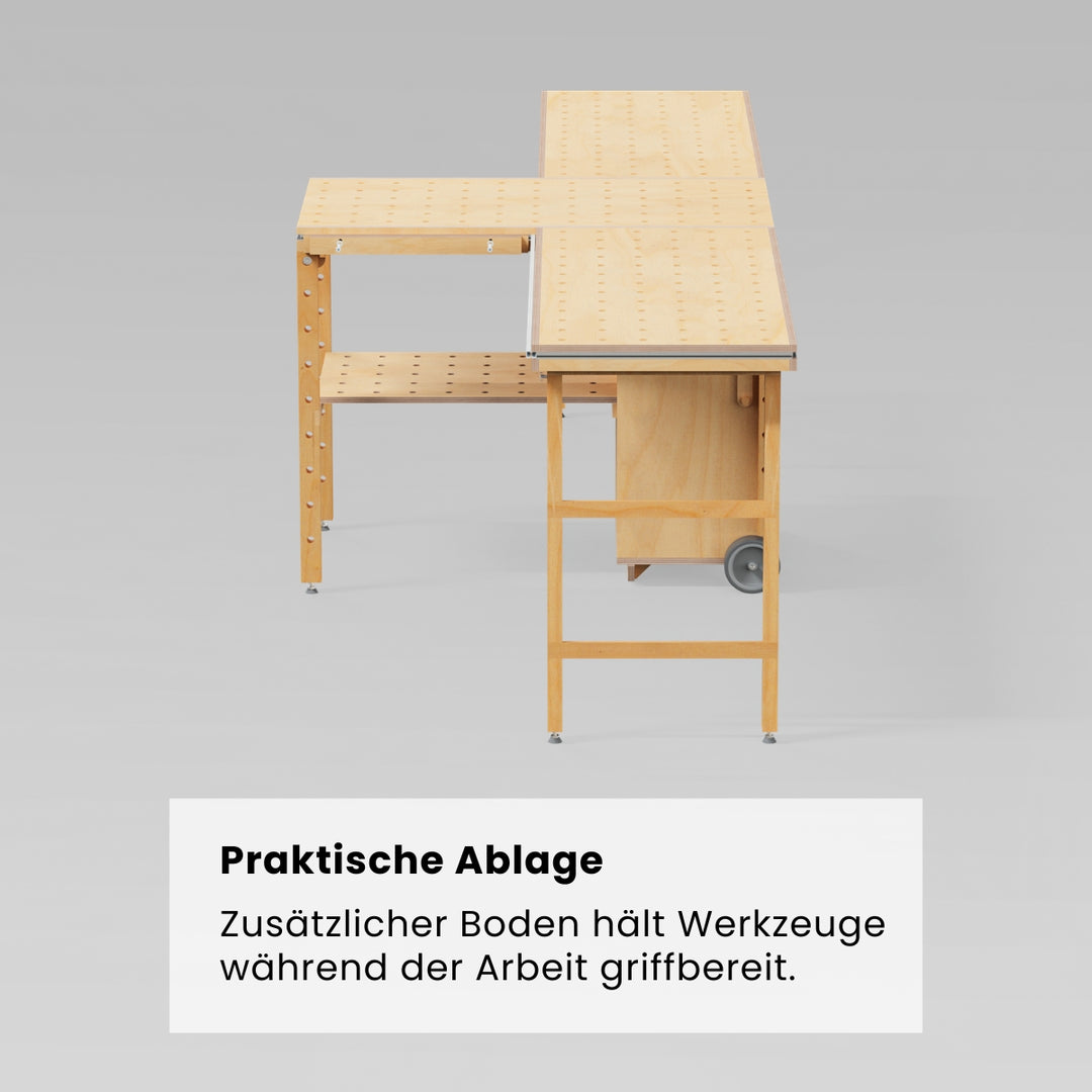 Werkzeugwagen mit Multifunktionstisch (Bauanleitung)