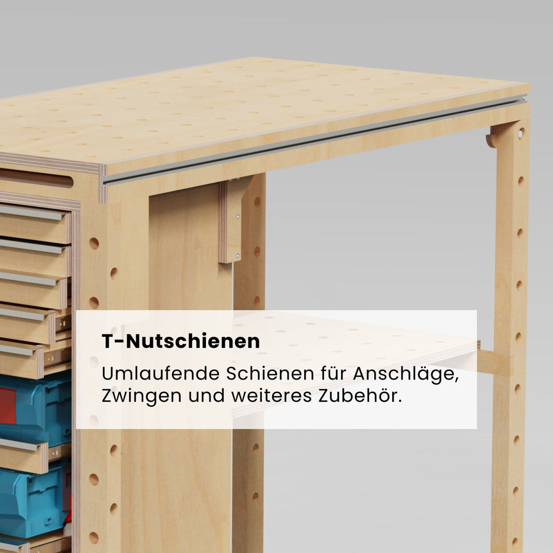 Werkzeugwagen mit Multifunktionstisch (Bauanleitung)