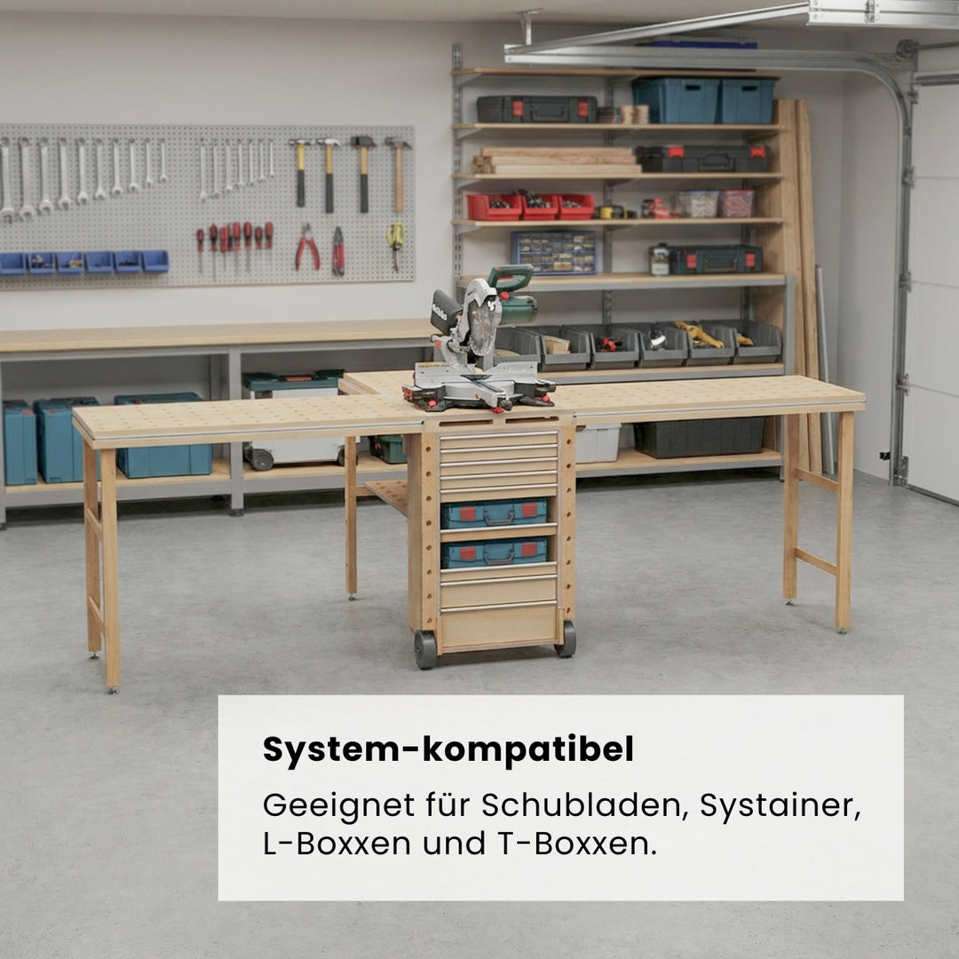 Werkzeugwagen mit Multifunktionstisch (Bauanleitung)