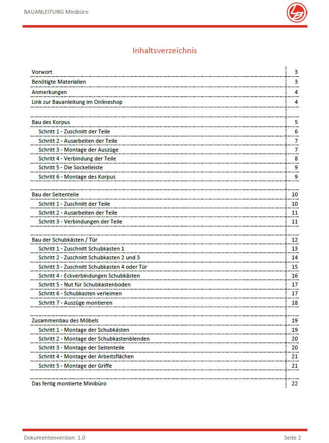 Minibüro (Bauanleitung)