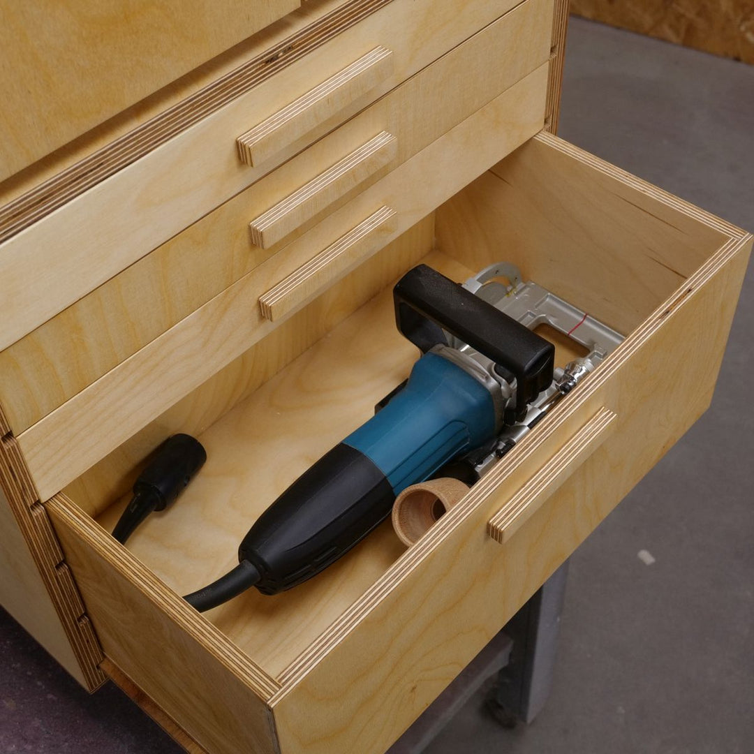 Bohrer-, Fräser- und Werkzeugschrank (Bauanleitung) – Lets-Bastel Shop