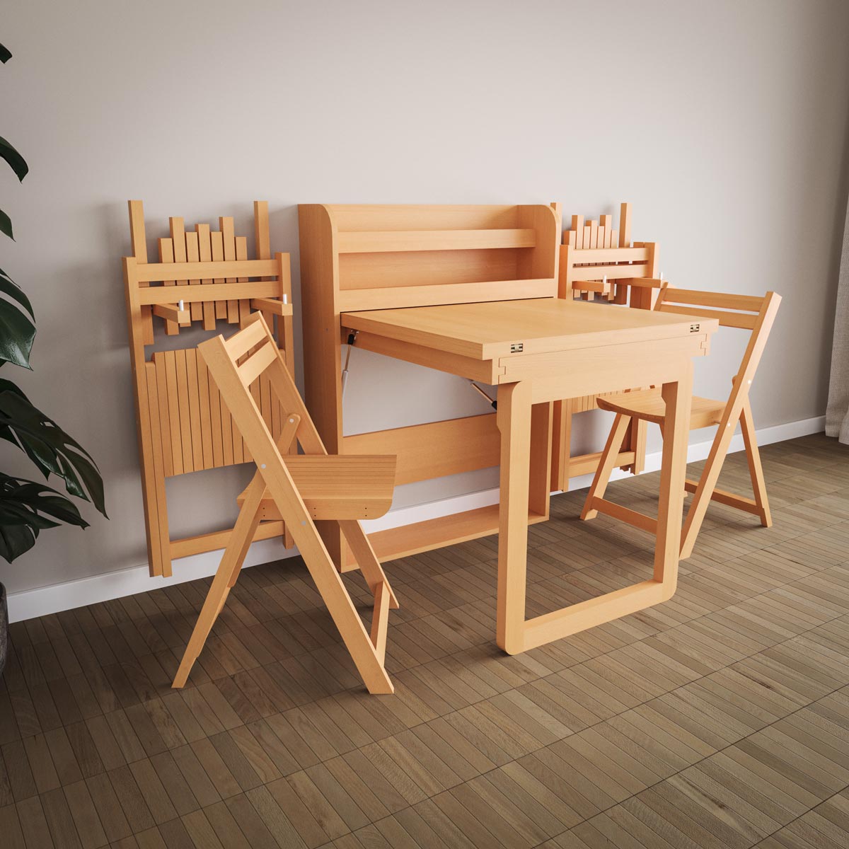Klappstuhl + Wand-Klapptisch Sparset (Bauanleitung) – Lets-Bastel Shop