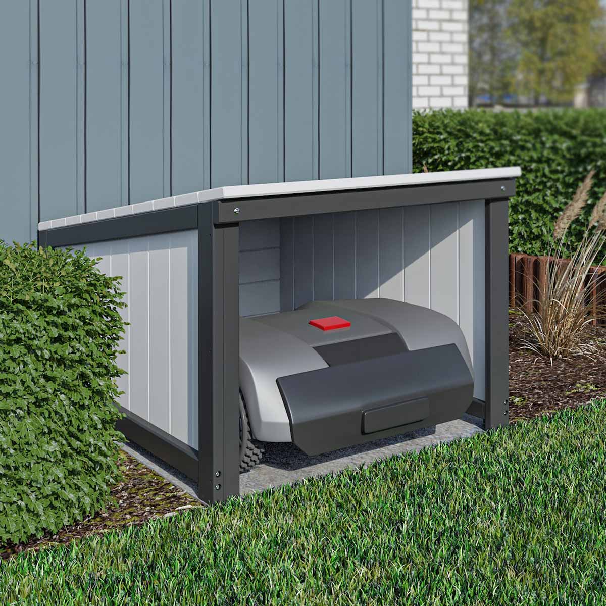 Rasenmäher Roboter Garage (Bauanleitung)