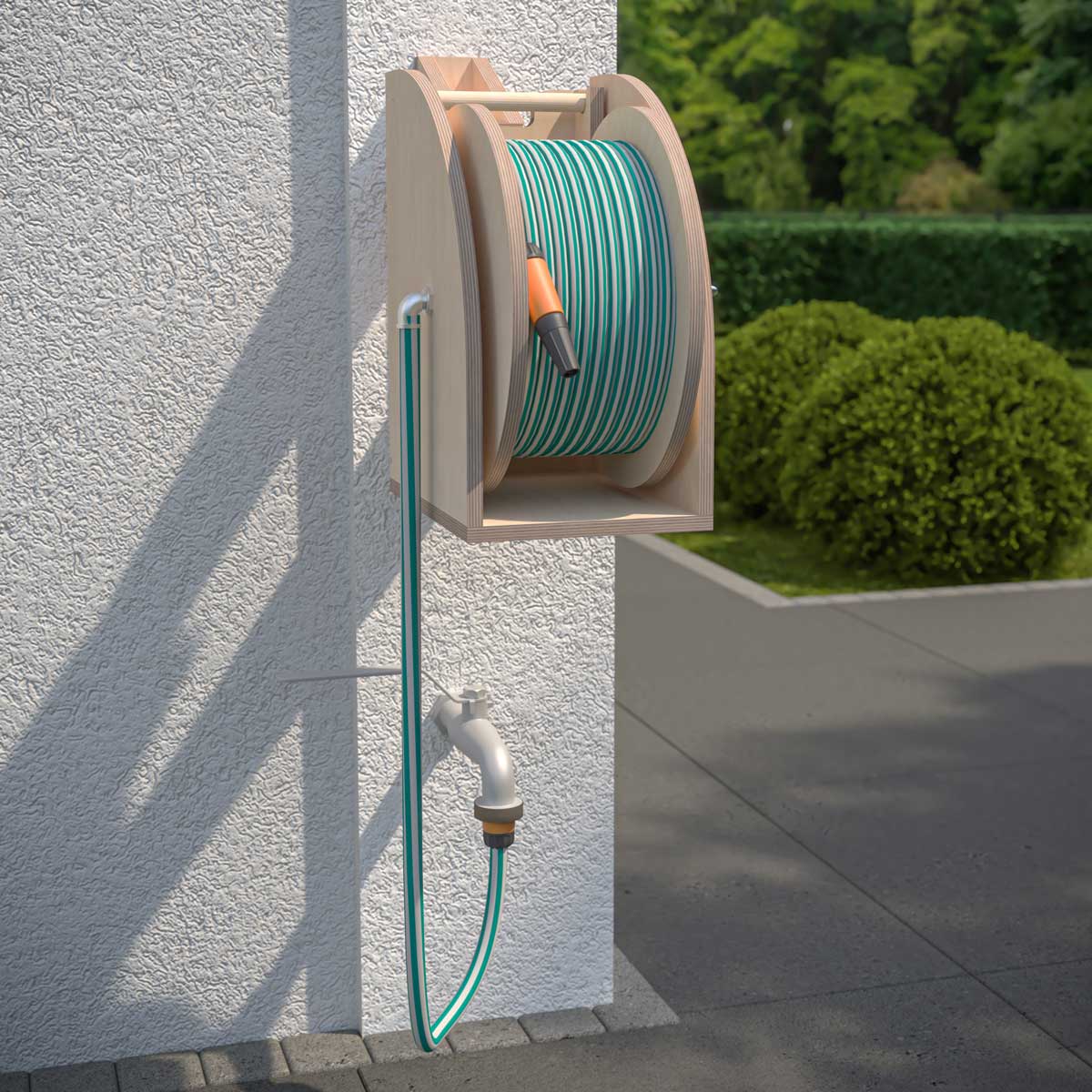 Schlauchaufroller - Schlauchabroller (Bauanleitung)