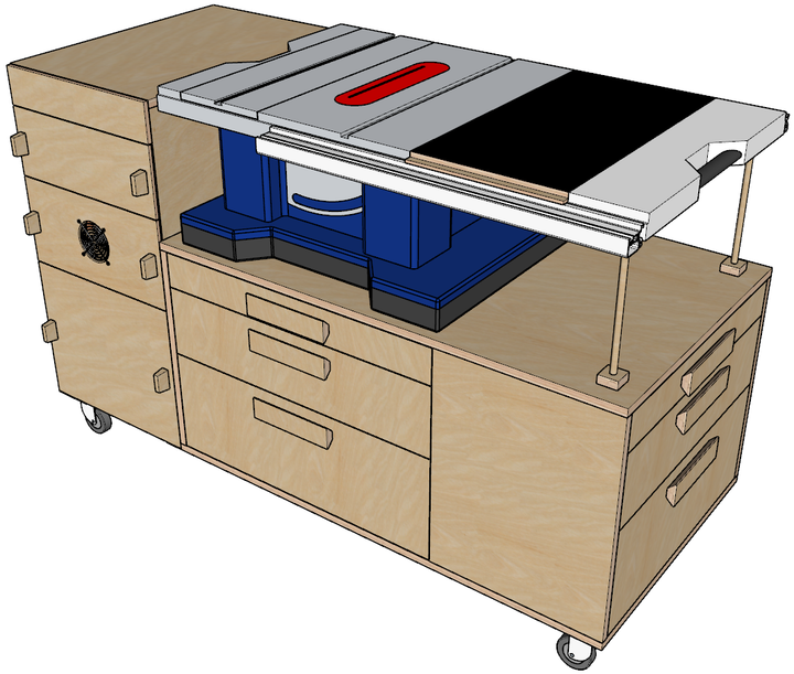 Tischkreissägen Unterschrank 2.0 (Bauanleitung)