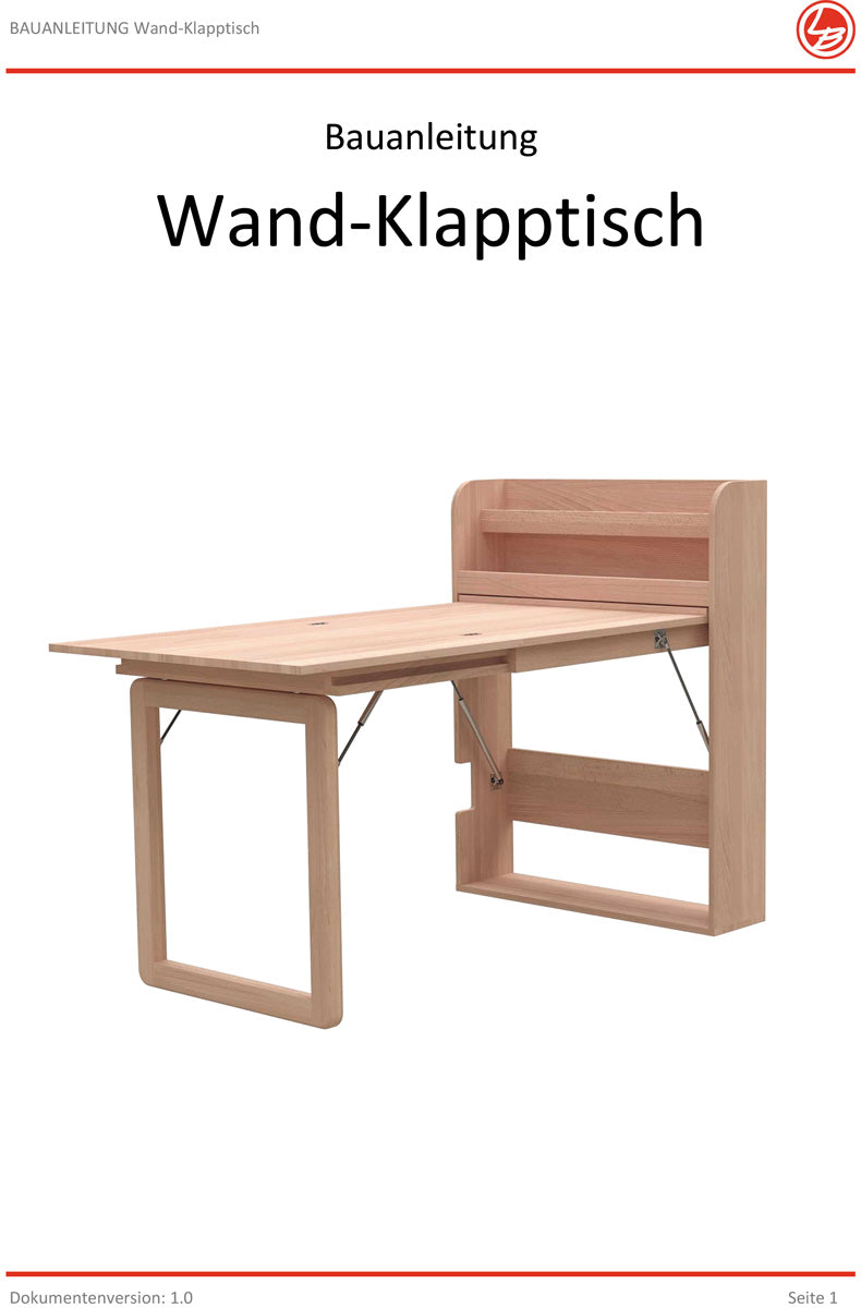 campingtisch klappbar selber bauen Wand-Klapptisch (Bauanleitung)