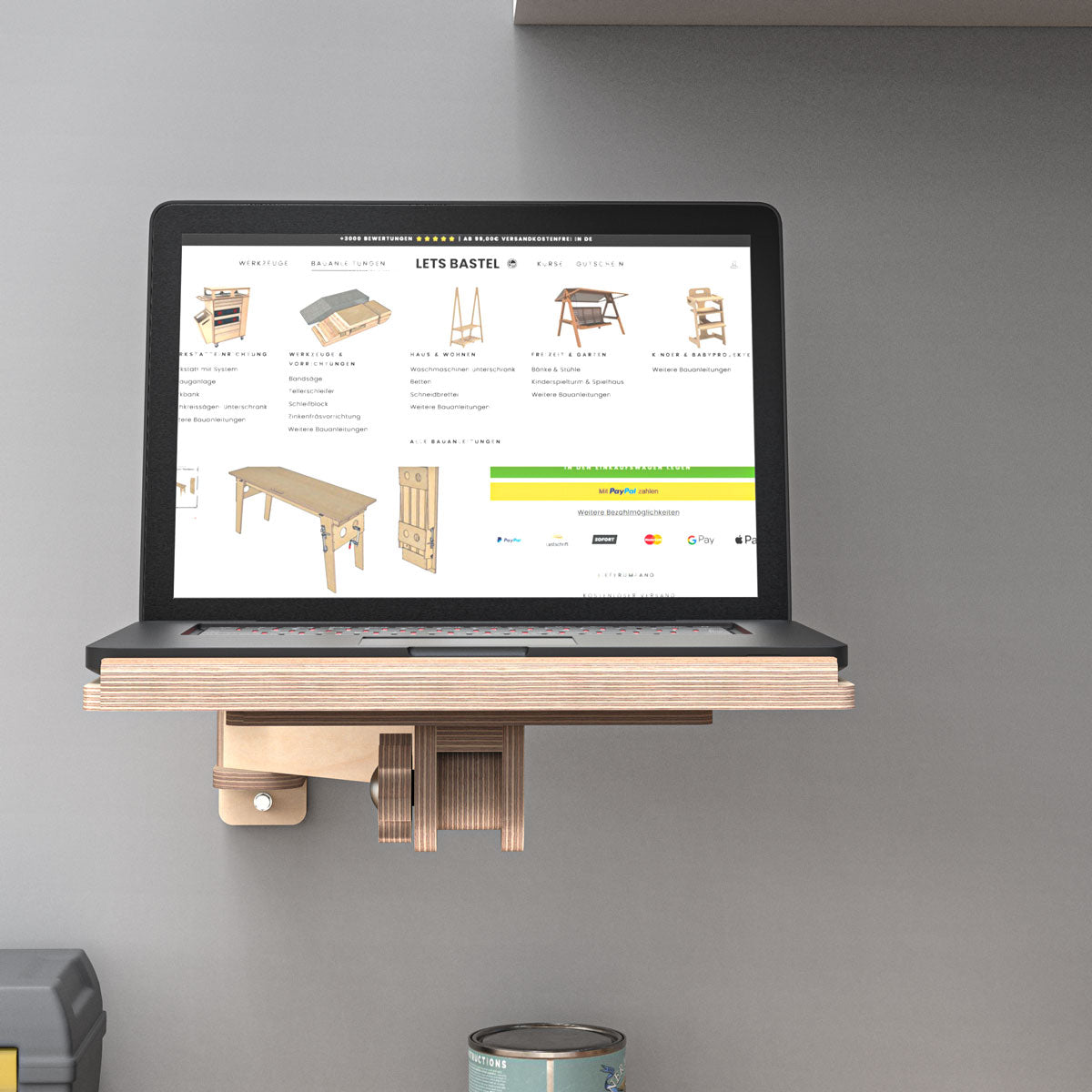 Laptop Wandhalterung (Bauanleitung)