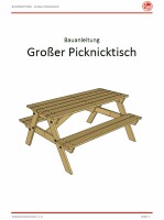 Picknicktisch Bundle (Bauanleitung)