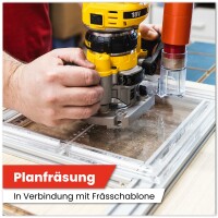 Fräsplatte für Oberfräsen Ungebohrt (mit Bohrschablone)