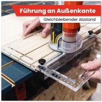 Fräsplatte für Oberfräsen Bosch GOF 1250, GOF 1600 / GKF 1600 / GMF 1600, POF 1400 (vorgebohrt)