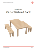 Gartentisch mit Bank (Bauanleitung)