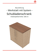 WmS - Schubladenschrank (Bauanleitung) 100 cm