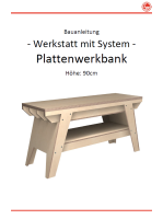 WmS - Plattenwerkbank (Bauanleitung) 90 &amp; 100 cm