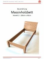 Massivholzbett (Bauanleitung) - Alle Modell - Alle Breiten